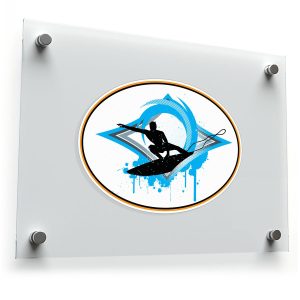 Surfer Silhouette Sticker