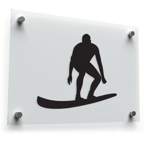 Surfer Silhouette Sticker