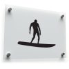 Surfer Silhouette Sticker 1