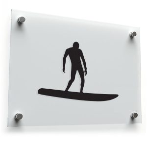Surfer Silhouette Sticker