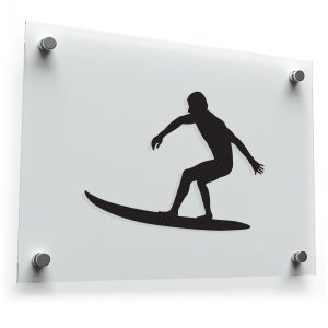 Surfer Silhouette Sticker