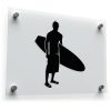 Surfer Silhouette Vinyl Decal