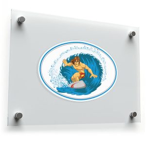 Surfer Wave Vinyl Sticker