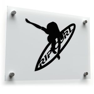 Surfing Silhouette Sticker