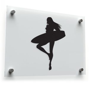 Surfing Silhouette Sticker