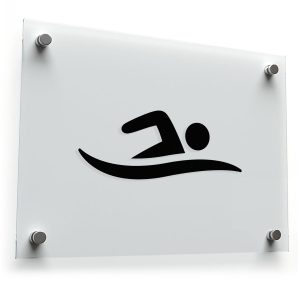 Swimmer Silhouette Sticker