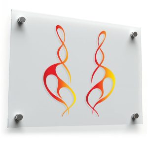 Swirling Flame Decal Set