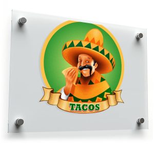 "Tacos" Mexican Food Sticker