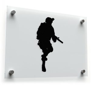 Tactical Soldier Silhouette Sticker