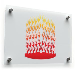 Tall Flame Gradient Sticker