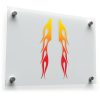 Tall Gradient Flame Vinyl Sticker Set