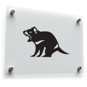 Tasmanian Devil Silhouette Sticker