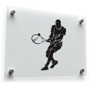 Tennis Player Silhouette Decal