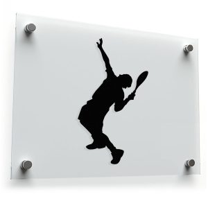 Tennis Player Silhouette Sticker