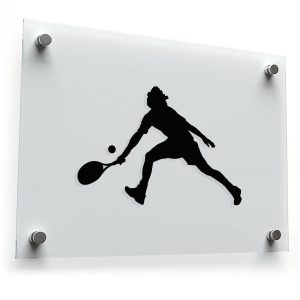 Tennis Player Silhouette Sticker