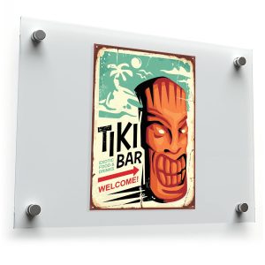 Tiki Bar Welcome Sticker