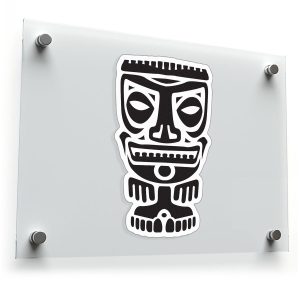 Tiki Mask Wall Decal