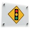 Traffic Light Warning Sign Vinyl Decal – Bright Safety
