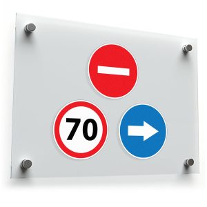 Traffic Sign Vinyl Stickers Set