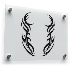 Tribal Antler Design Sticker