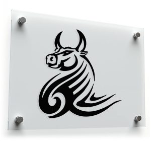 Tribal Bull Head Sticker