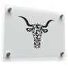 Tribal Bull Head Vinyl Sticker