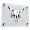 Tribal Bull Skull Sticker 1