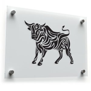 Tribal Bull Vinyl Sticker