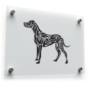 Tribal Dog Design Sticker