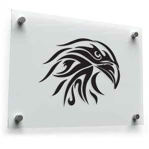 Tribal Eagle Head Silhouette Sticker