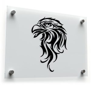 Tribal Eagle Head Sticker