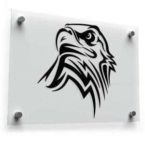 Tribal Eagle Head Sticker