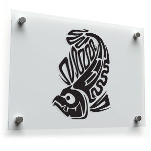 Tribal Fish Silhouette Sticker