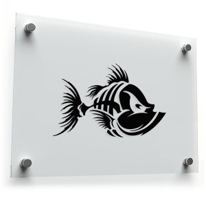 Tribal Fish Skeleton Vinyl Decal