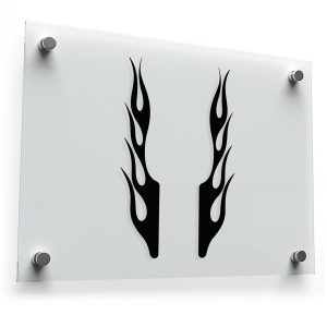 Tribal Flame Design Sticker