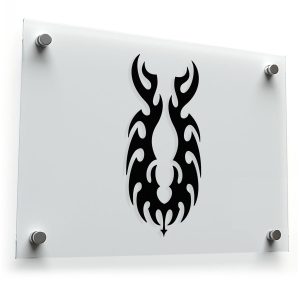 Tribal Flame Design Sticker