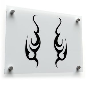Tribal Flame Design Sticker