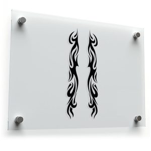 Tribal Flame Design Sticker