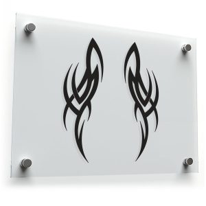 Tribal Flame Design Sticker Set