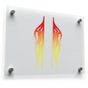 Tribal Flame Gradient Sticker Set
