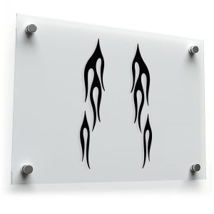 Tribal Flame Sticker Set