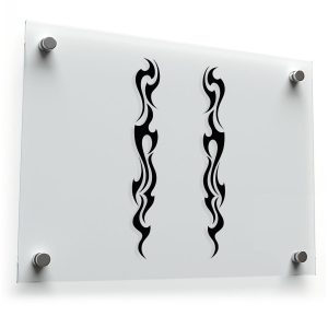 Tribal Flame Stripes Sticker