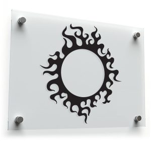 Tribal Flame Sun Sticker