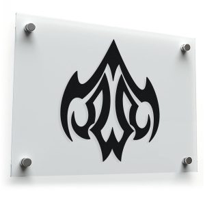 Tribal Flame Symbol Sticker