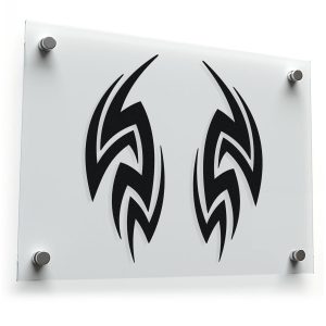 Tribal Flame Vinyl Decal Set