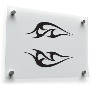 Tribal Flame Vinyl Sticker