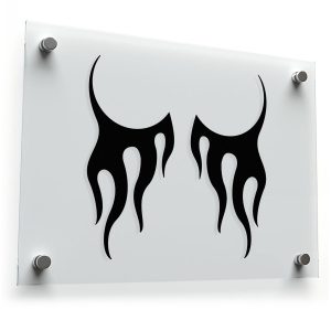 Tribal Flame Vinyl Sticker