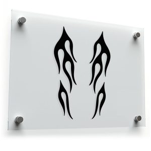 Tribal Flame Vinyl Sticker