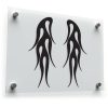 Tribal Flame Wing Vinyl Stickers 1