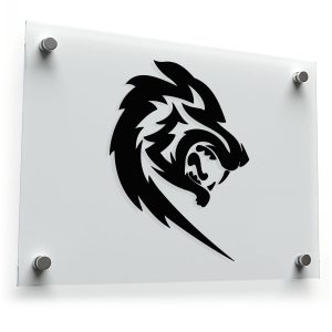 Tribal Lion Head Sticker